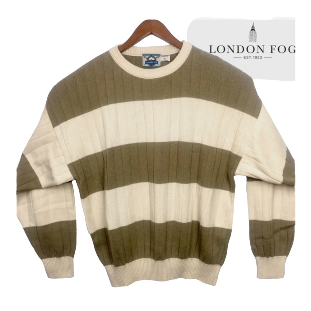 London Fog Men’s Tan Sweater Pullover Xl